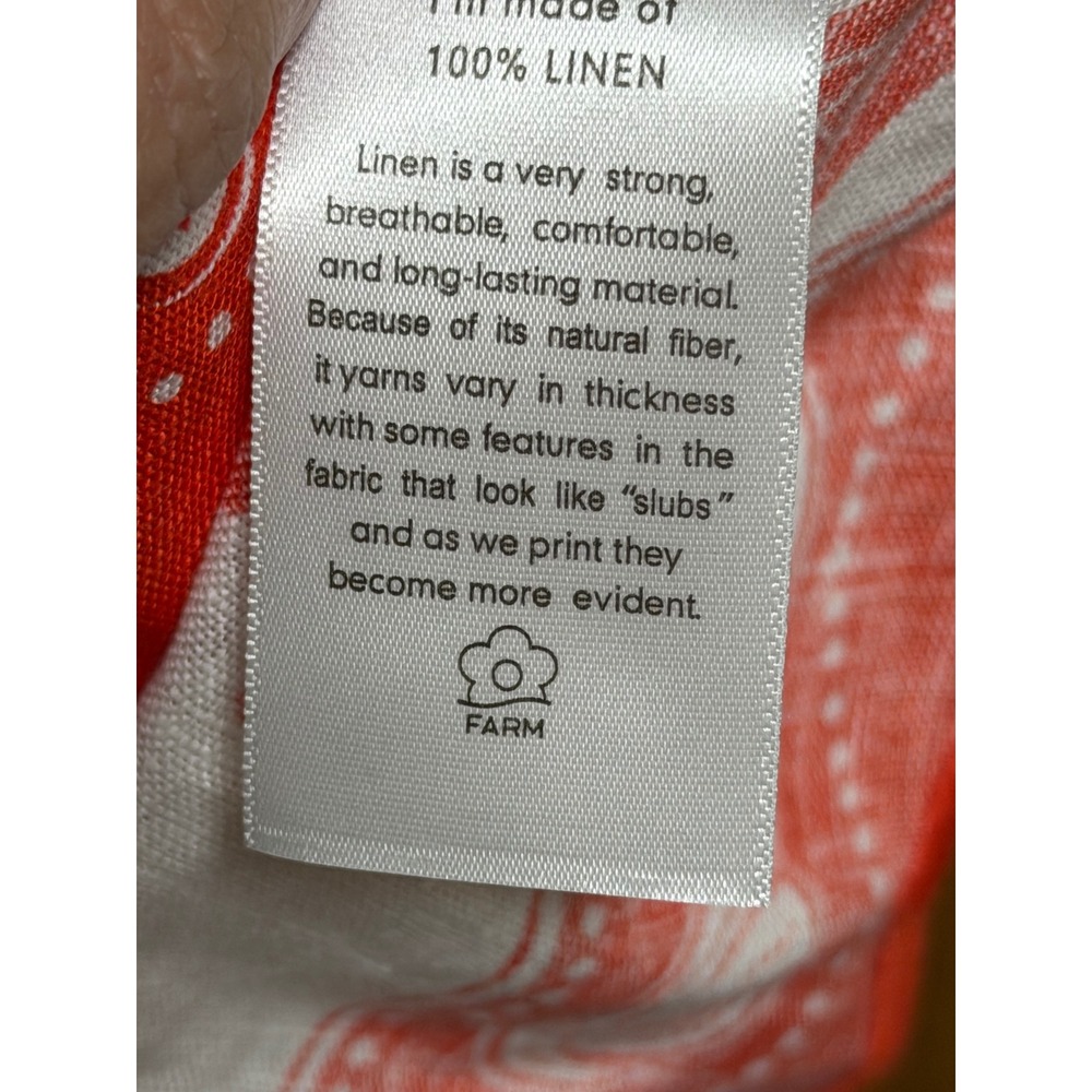 FARM RIO Ainika Shell Print Linen Minidress SZ M NWT $190 - Picture 12 of 12